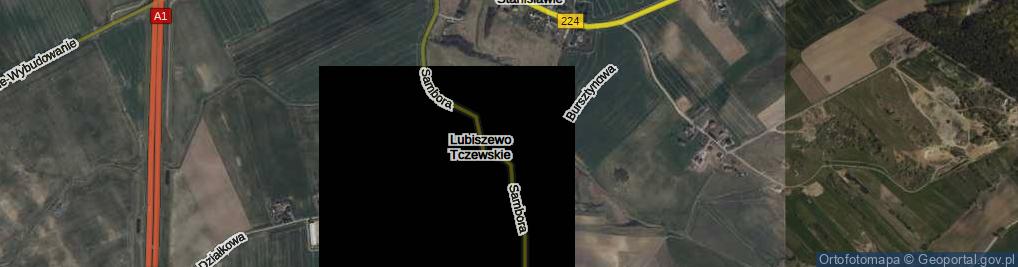Zdjęcie satelitarne Lubińskiego, ks. ul.